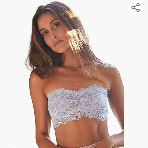 Free People Womens's Quartz Lacey Looks Bandeau- Blue Moon. Size: XS. - Picture 11 of 13